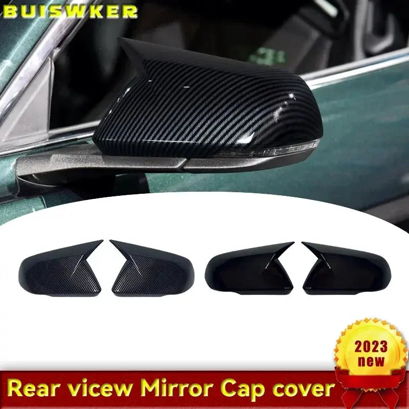 For Ford Mustang 2015-2022 1Pair Rearview Mirror Cover Case Car Side Rear View Mirror Shell Cover by InterCyprus Trading Ltd