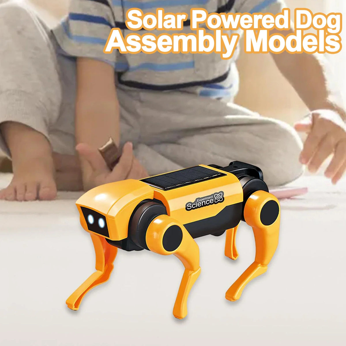 Solar Robot Dog Cat Science Experiment Kit &ndash; Solar Powered