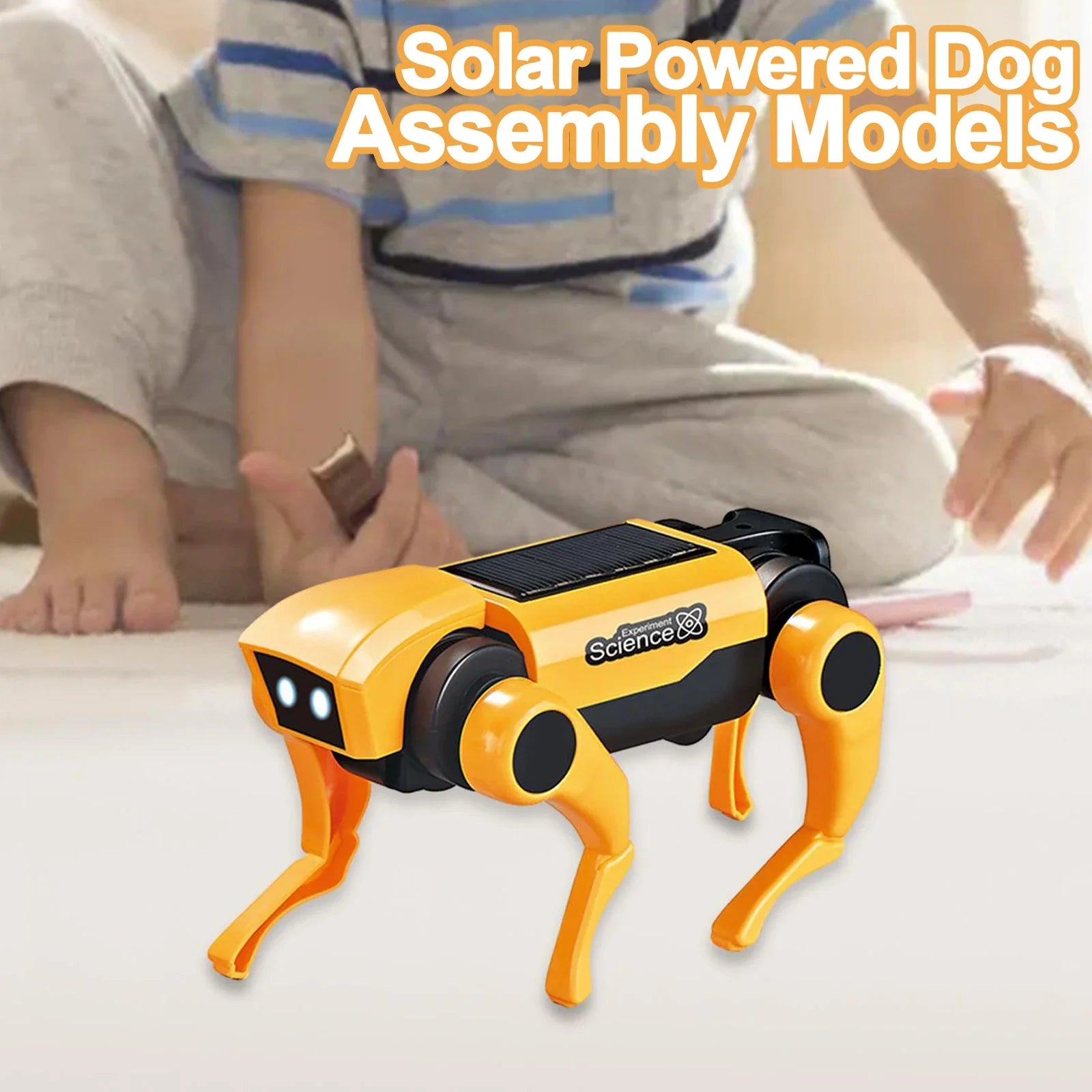 Solar Robot Dog Cat Science Experiment Kit &ndash; Solar Powered