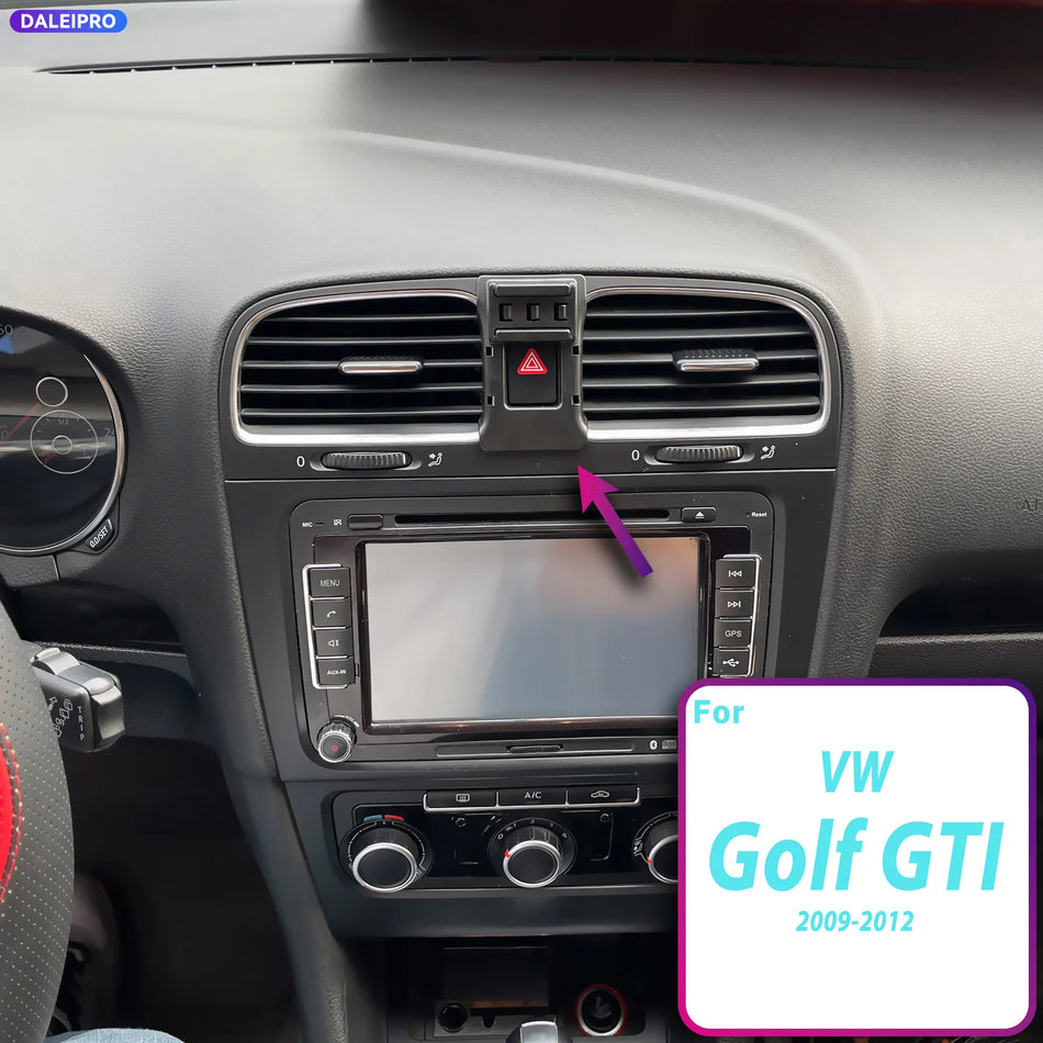 Car Phone Holder Base with 66W Fast Charging for VW Golf GTI MK6