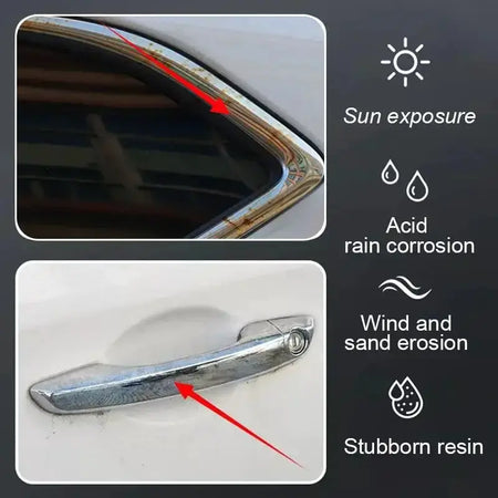 Polishing Paste for Chrome Plated Cars Fix Scratches on Door Handles Window Frames Car Logos Restore Surface Shine k*61 by InterCyprus Trading Ltd