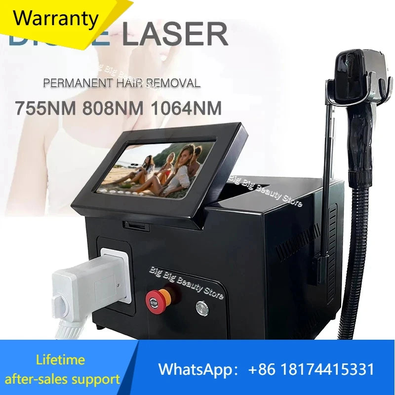 Ice Platinum 808nm Diode Laser Plaukų Šalinimo Mašina 3500W