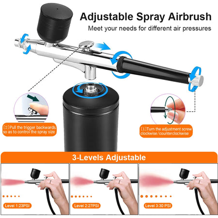 ZHIYU K10 Airbrush Nail Kit &ndash; Portable Sprayer For Nails