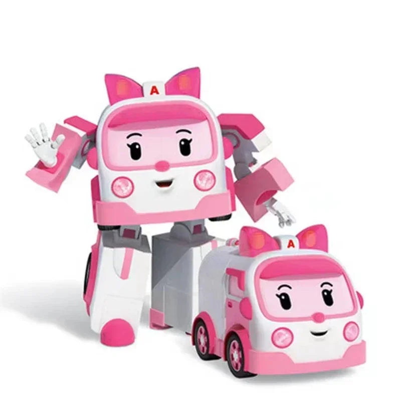 Transformable Silverlit Robocar Poli Action Figure - Kids Anime Toy Car Gift Amber / No box
