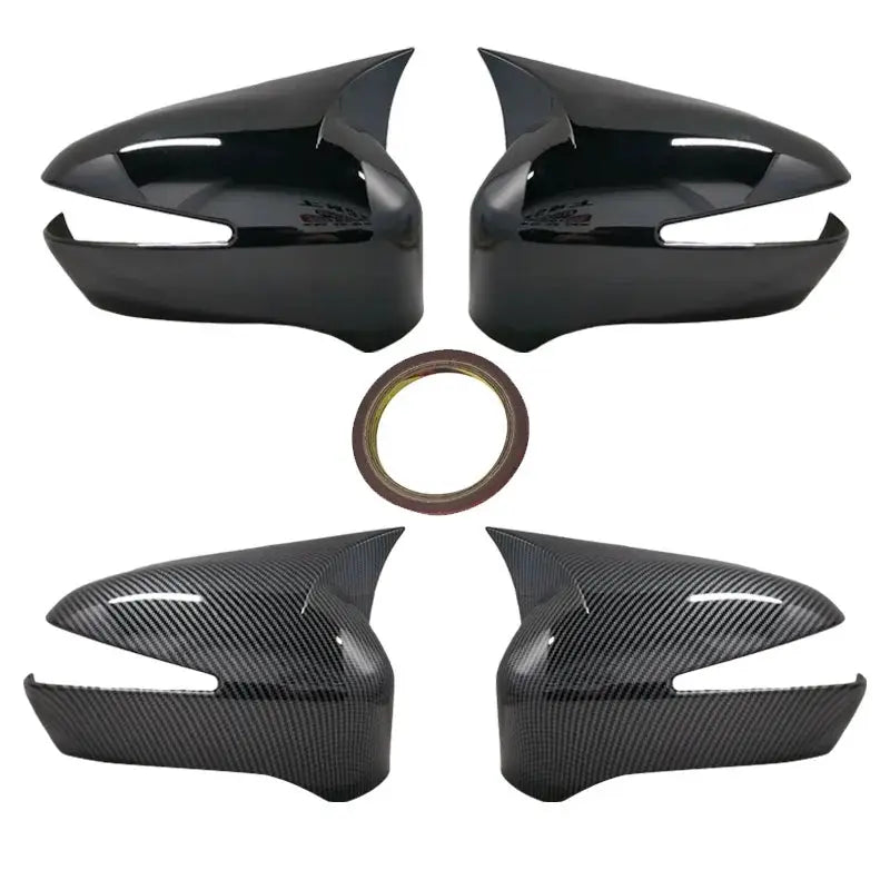 For Honda Civic FD6 2006-2012 Mirror Cover Accessory Carbon fiber glossy black Case CAR Shield by InterCyprus Trading Ltd