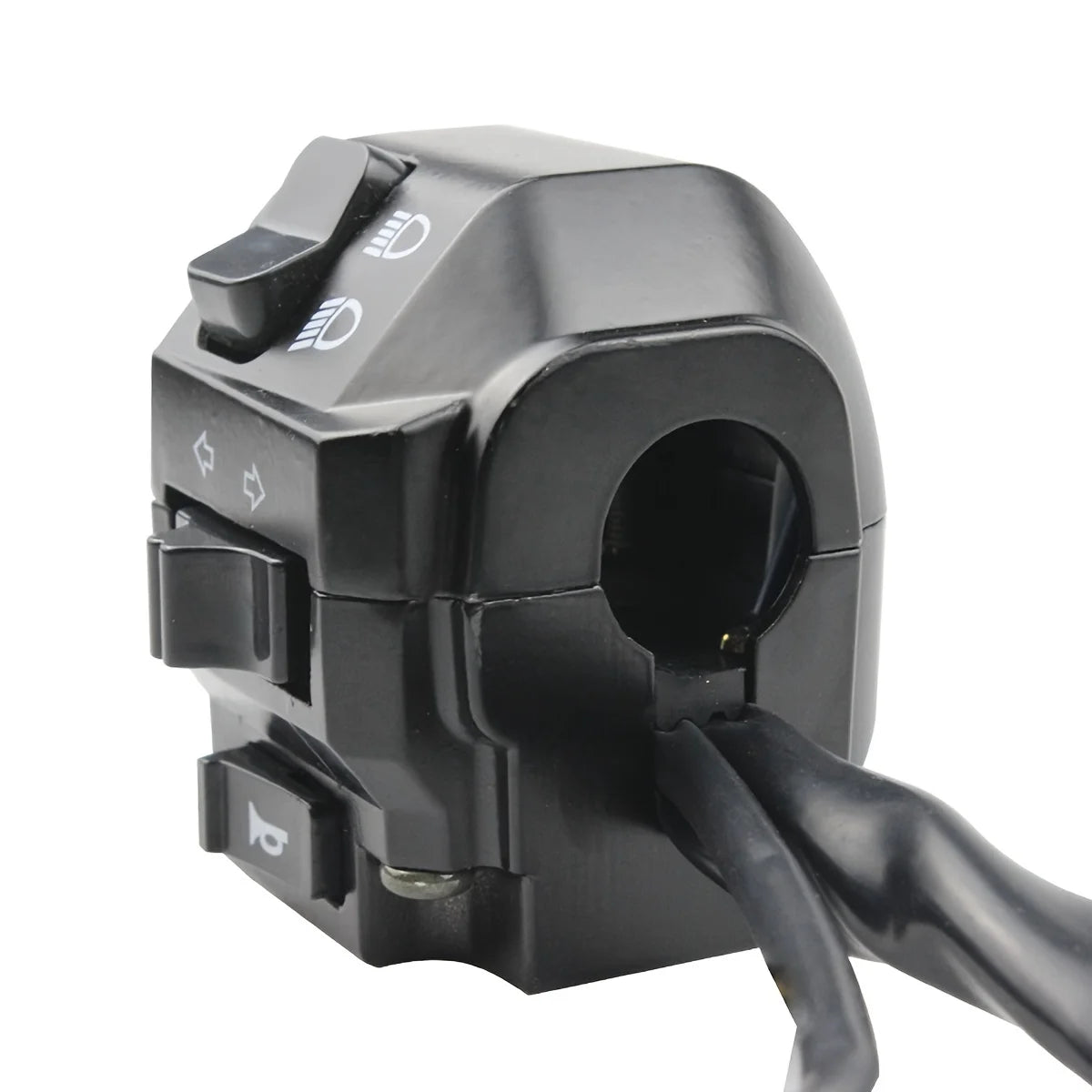 FTKDMT Motorcycle Handlebar Switch &ndash; Universal Control for Headlights and Turn Signals