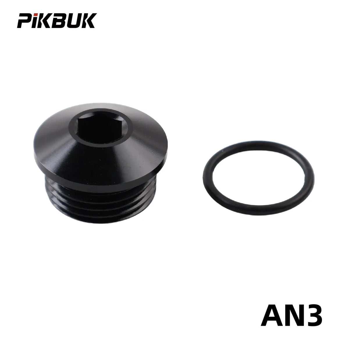 PIKBUK Aluminum AN6 8 10 12 16 20 AN ORB O-Ring Seal Boss Port Socket Port Plugs Slimline Block Off Fitting Adapter by InterCyprus Trading Ltd