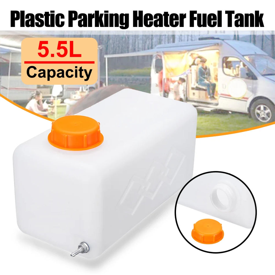 5.5L Plastikinė Kuro Talpa Automobiliui, Sunkvežimiui, Karavanui Benzino Kanistras