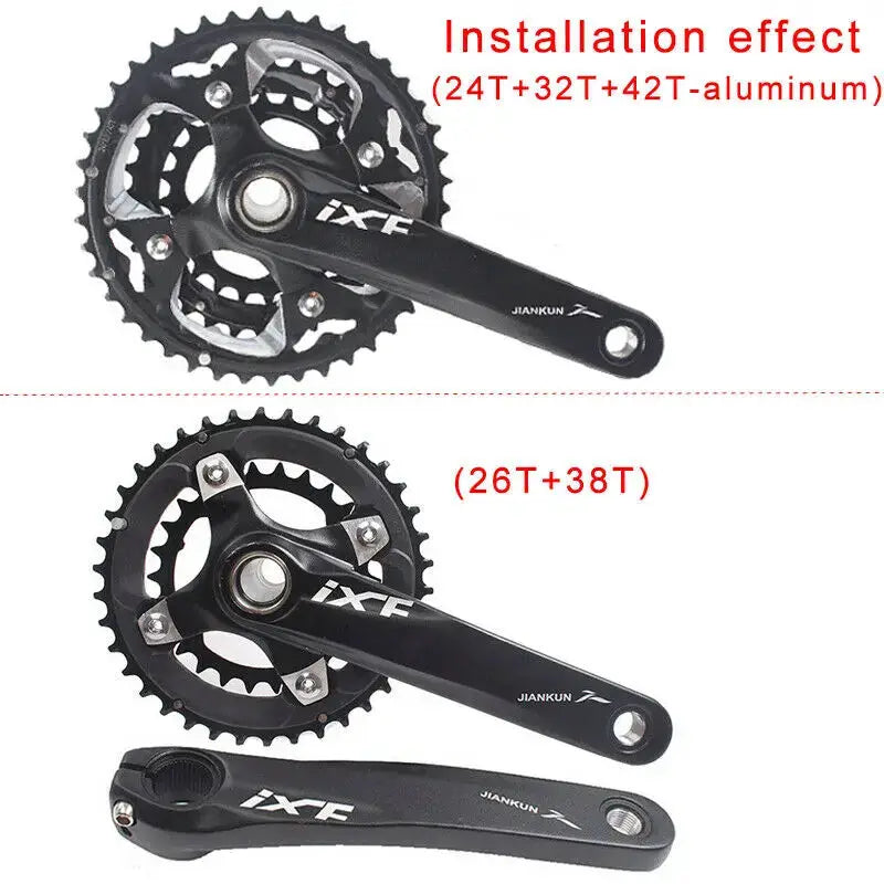 104/64 BCD Bicycle Chainring 24/26/32/38/42t MTB Chain Ring Double/Triple 10Speed Chainwheel for Shimano Crankset by InterCyprus Trading Ltd