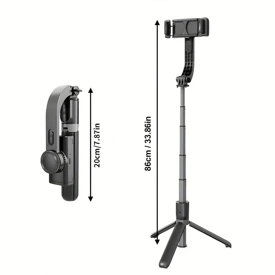 CrownQu Handheld Gimbal Stabilizer &ndash; Smooth 1-Axis Stabilization