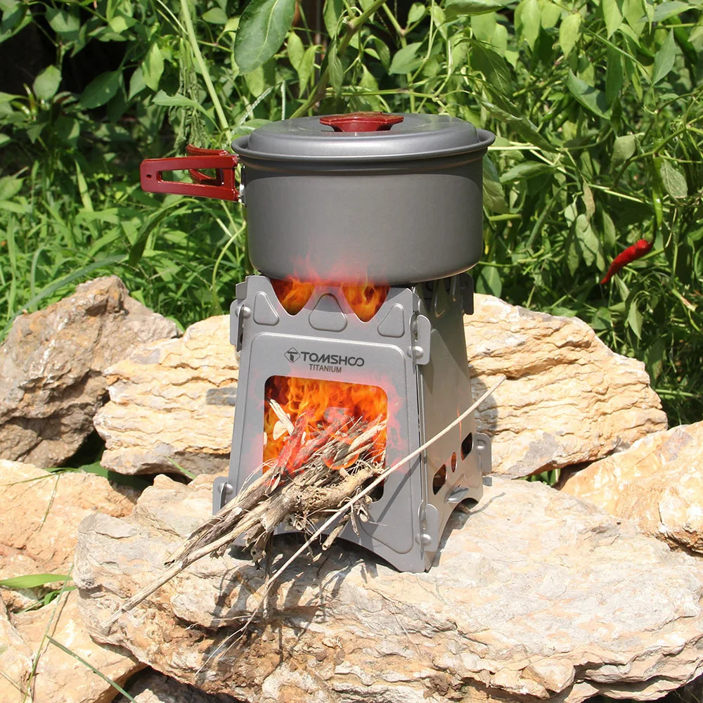 Tomshoo Titanium Stove &ndash; Portable Folding Wood Burner