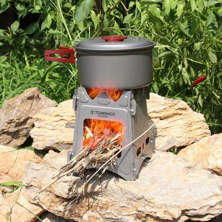 Tomshoo Titanium Stove &ndash; Portable Folding Wood Burner