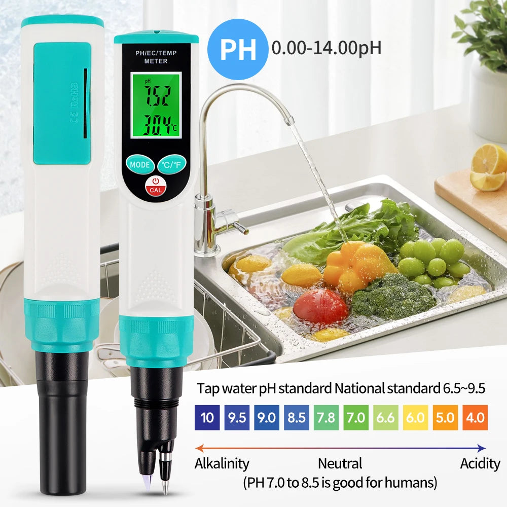 PH-68 Portable 3 In 1 Soil Tester - LCD Display Readout