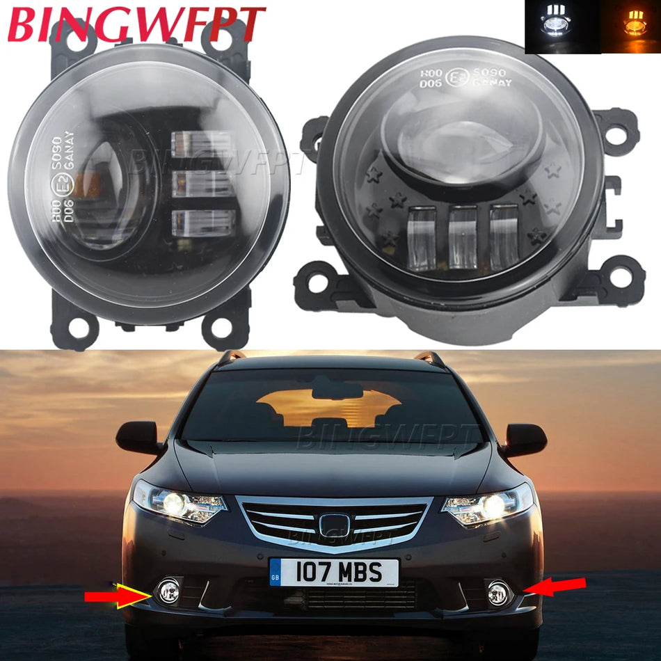 2-Pack Superbright LED Fog Lights with DRL for Honda Civic