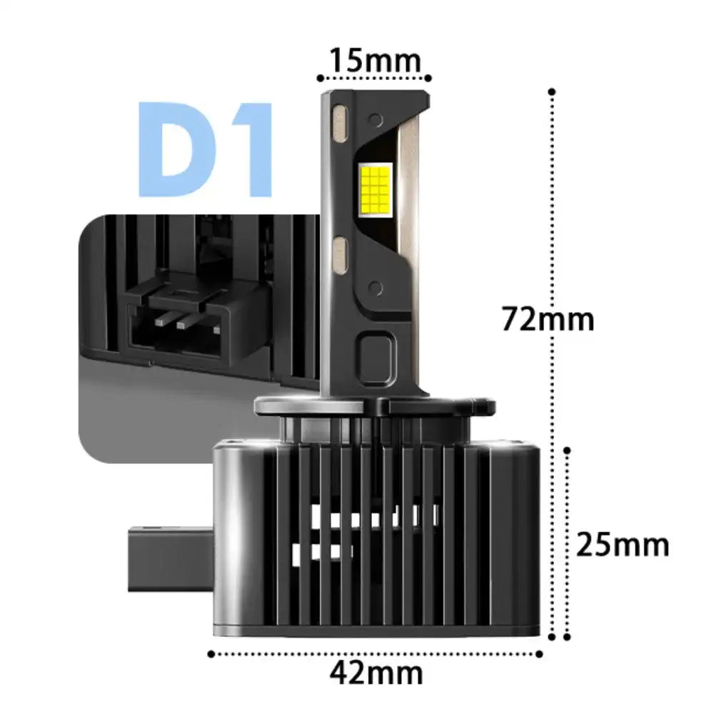 Bevinsee LED Headlight Bulbs D3S D3R Canbus 12V 6000K 8000LM D1S D1R / CHINA