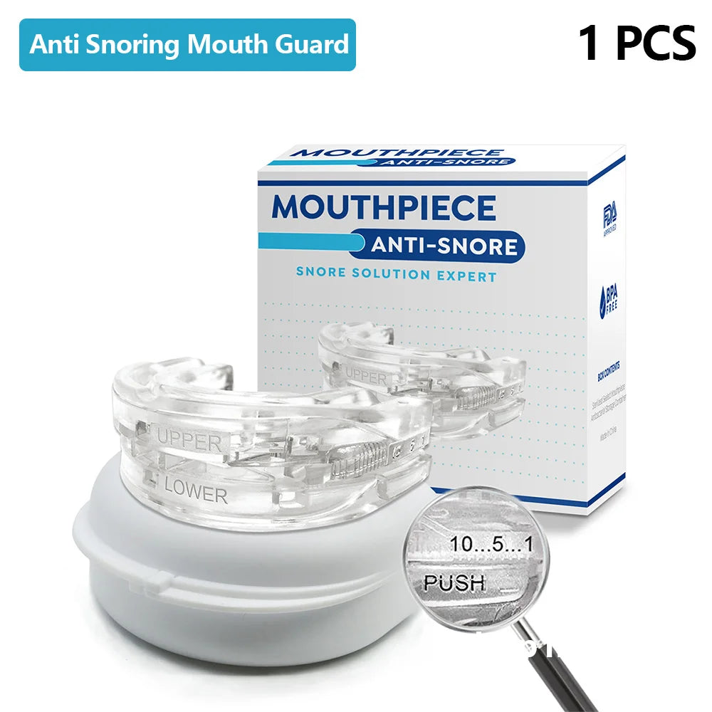 Merall Anti Snore Mouth Guard &ndash; Bruxism Sleep Aid Relief Transparent