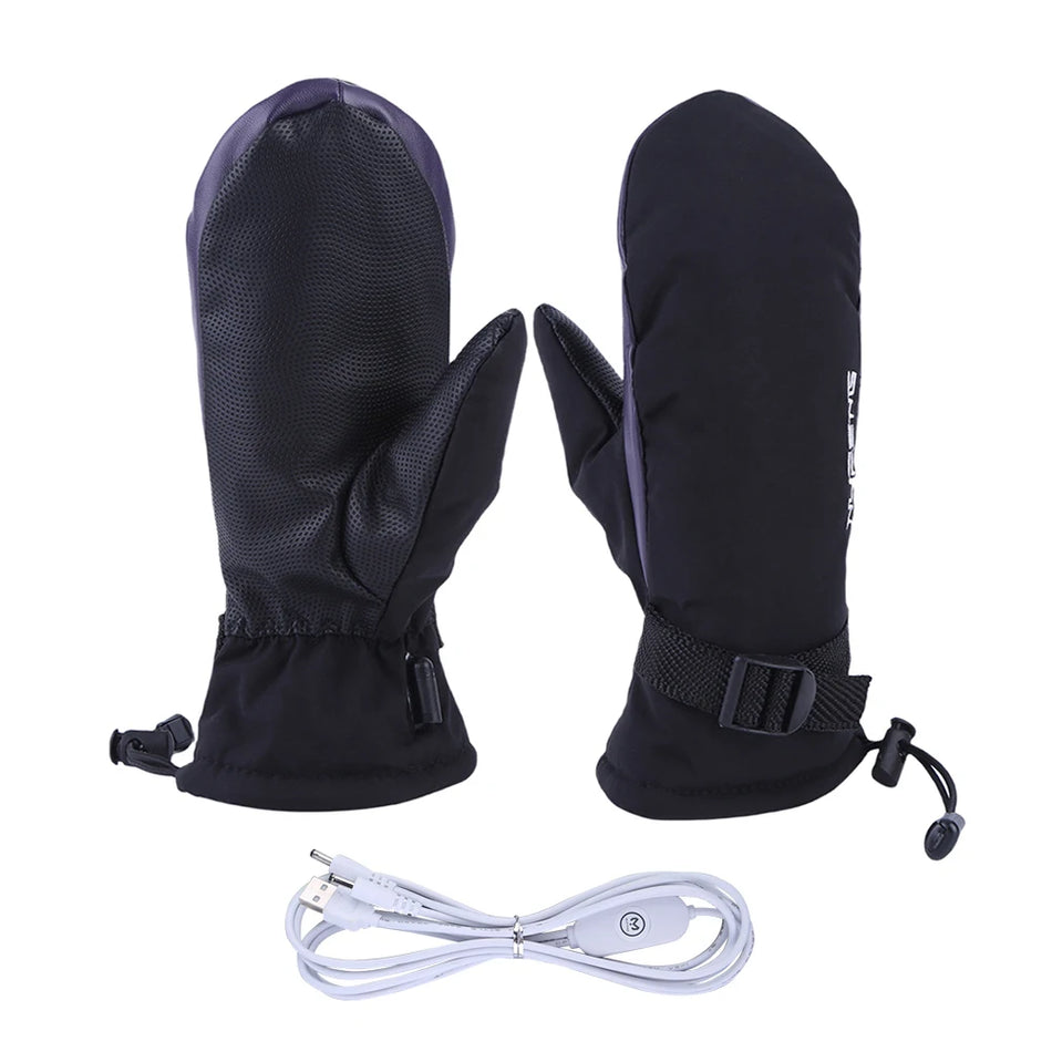 Electric Heated Gloves USB Charging Waterproof 3 Gear