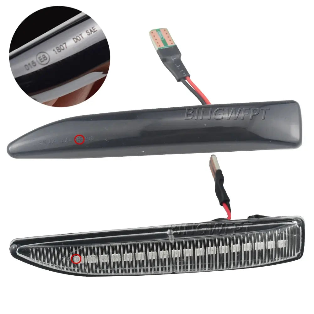 Side Repeater Lamp For BMW 7 Series E65 E66 E67 E68 2002 2003 2004 2005 - 2008 LED Side Marker Lights Dynamic Turn Signal Light by InterCyprus Trading Ltd