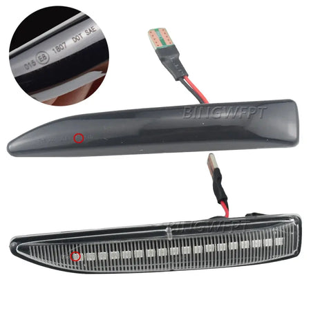Side Repeater Lamp For BMW 7 Series E65 E66 E67 E68 2002 2003 2004 2005 - 2008 LED Side Marker Lights Dynamic Turn Signal Light by InterCyprus Trading Ltd