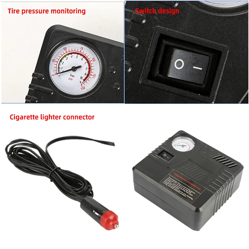 PolarLander 12V DC Car Emergency Tire Inflator