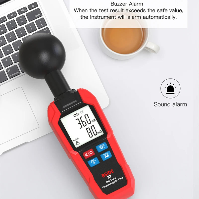BSIDE EMF Meter &ndash; High-Precision Electromagnetic Radiation Detection