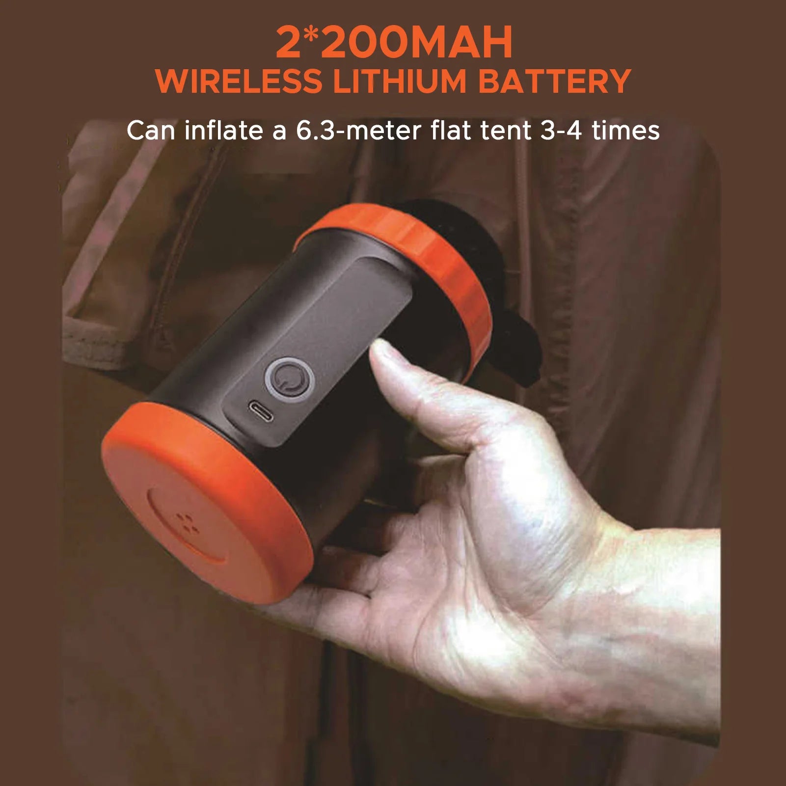 Electric Air Pump High-Pressure &ndash; Rechargeable 5 Nozzles