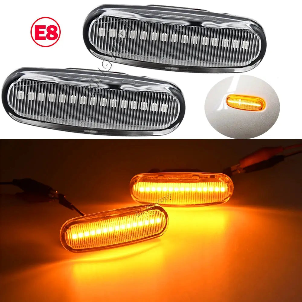 Dynamic LED Side Marker Light Repeater Lamp For Fiat Panda 169 Grande Punto Multipla Doblo Fiorino Linea Idea Stilo Multi by InterCyprus Trading Ltd