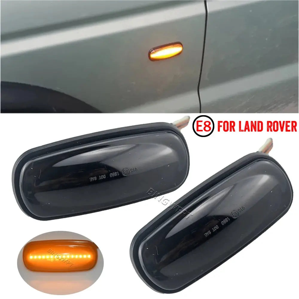 2Pcs LED Side Marker Lamp Turn Signal Indicator Light For Land Rover Defender TD5 98-15 Freelander 1 02-05 Discovery 2 99-04 by InterCyprus Trading Ltd