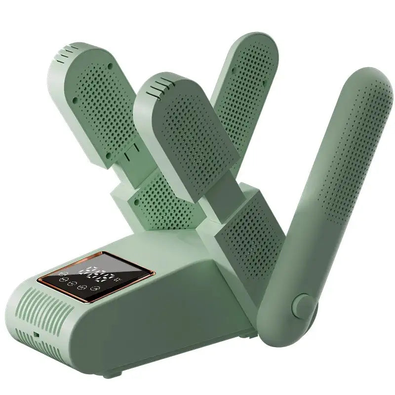 Portable Electric Shoe Dryer 180 Degree Folding Display Green color / EU