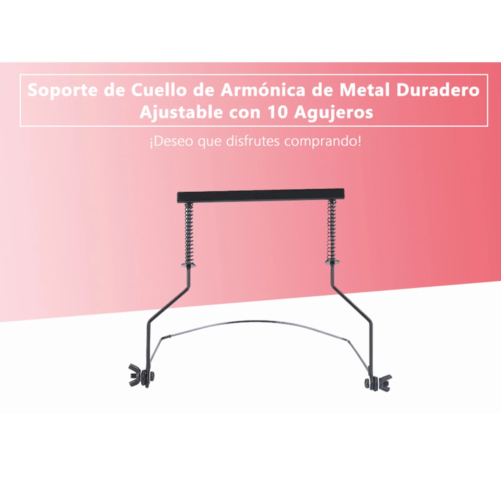 Adjustable Harmonica Neck Holder Rack &ndash; Durable Metal Frame