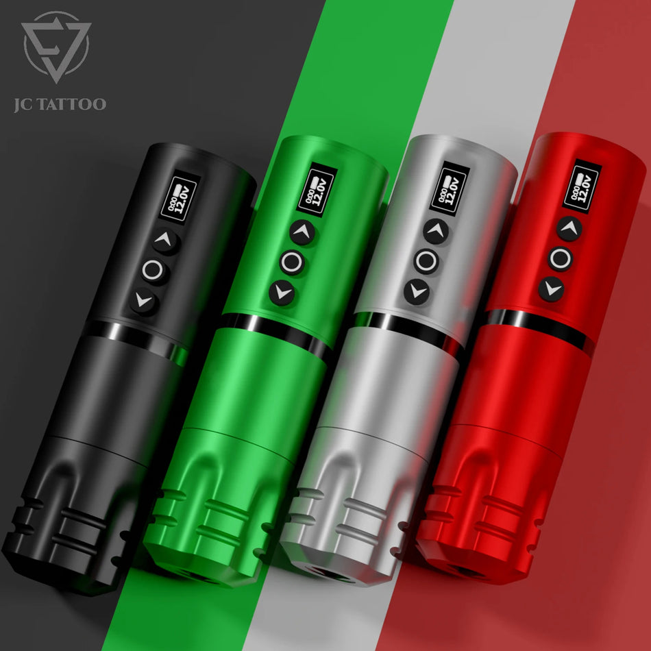 Bezvadu tetovēšanas pildspalva rotācijas mašīna 8 stundu akumulatora darbības laiks