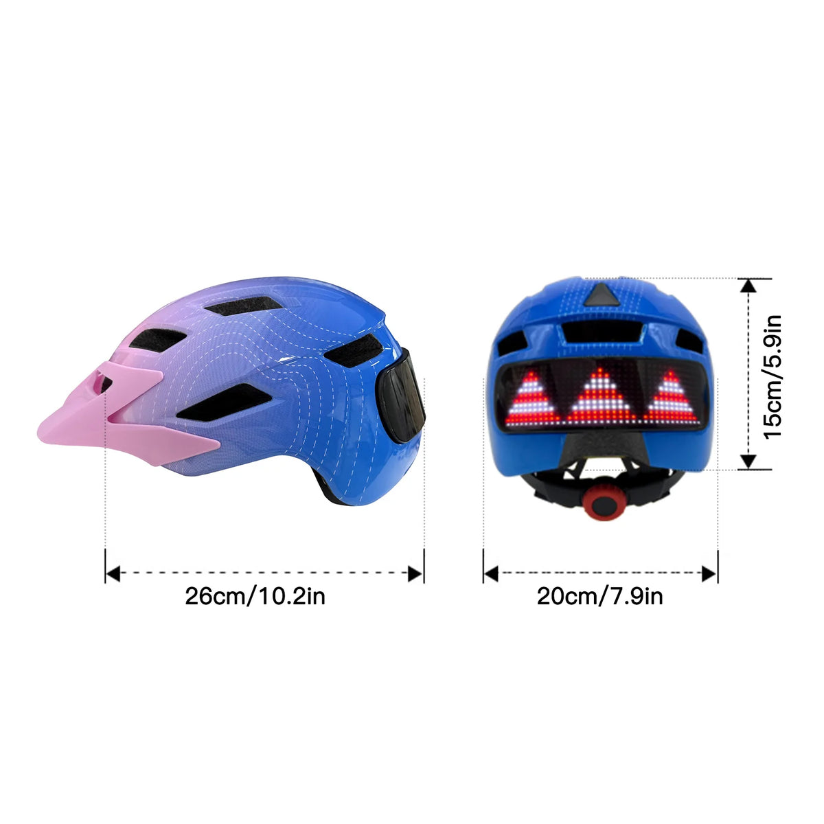 Child Bike Helmet With LED Display &ndash; Lightweight For Kids