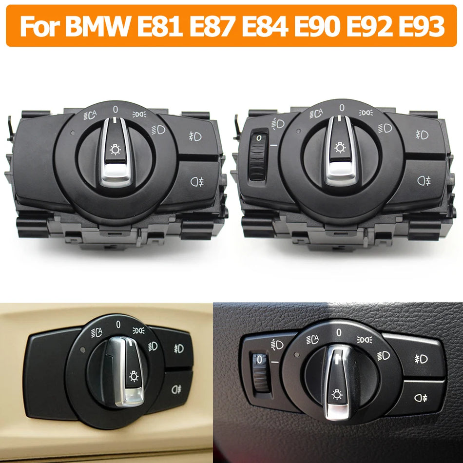 BMW Front Headlight Switch Button Assembly for E87, Made of PC-ABS