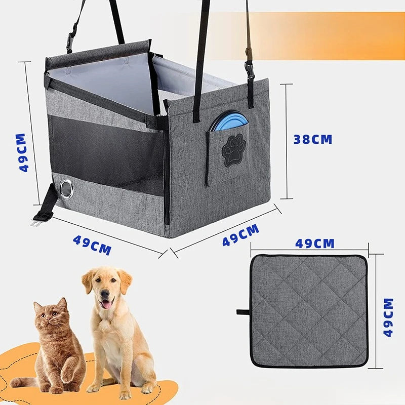 Portable Car Pet Seat Stable Dog Carrier &ndash; Waterproof Design