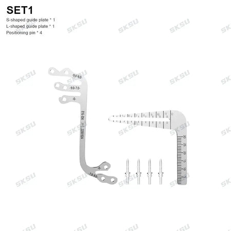 Dental Implant Guide Set Oral Planting Locator Positioning Guide Drilling Positioning Ruler Angle Ruler Implant Tools Dentist by InterCyprus Trading Ltd