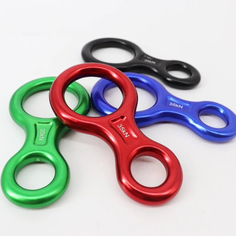 Rock Climbing Carabine 8 Shape Descender &ndash; Ultra Strong 35kN