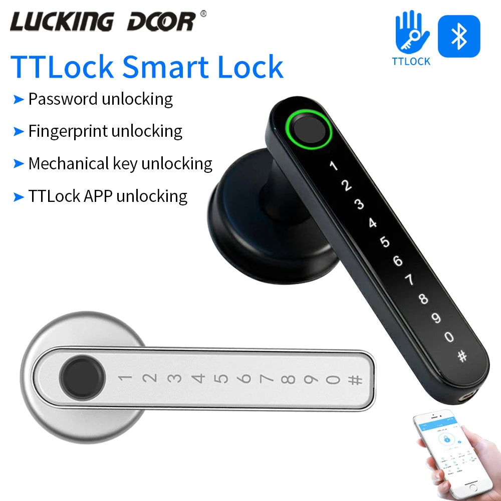 Q49-ttlock TTLock App Security Door Lock &ndash; Biometric Access
