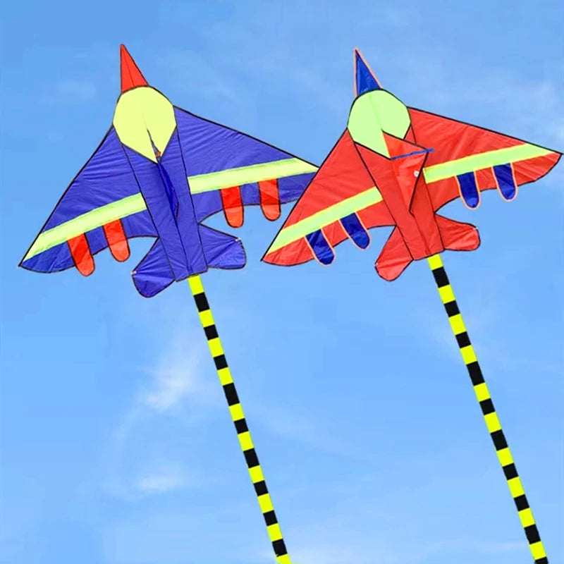 free shipping children plane kites for kids kites fighter kite line outdoor game toys ripstop fabric bird kite steering kite