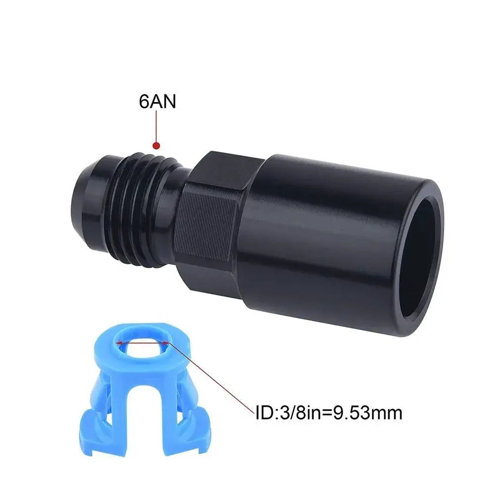1PC Aluminum 6AN 8AN Male To 3/8" 5/16" Quick Disconnect Male Push On EFI Fitting Adapter Quick Connect by InterCyprus Trading Ltd