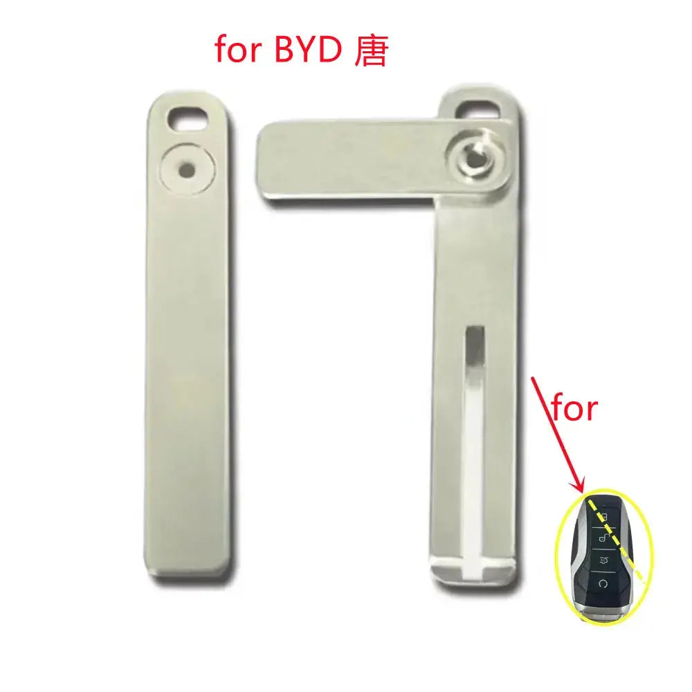 10pcs/lot Car Emergency Smart Insert Key Blade Replacement for BYD Smart Card Remote Key by InterCyprus Trading Ltd
