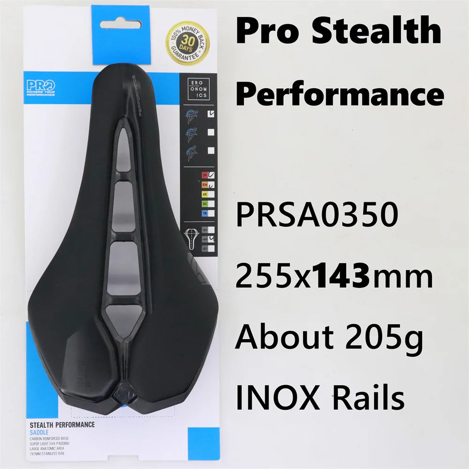 PRO Stealth Straßen-Sattel mit CRMO-Schienen, im Spritzgussverfahren hergestellter Kohlenstoffbasis, Kunstleder