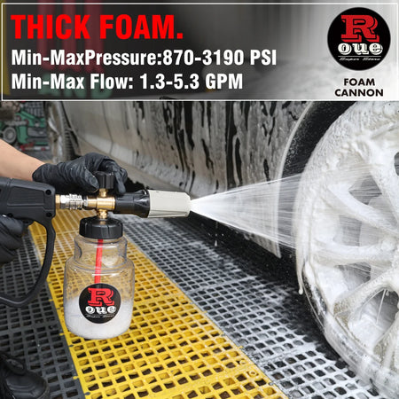 High-Pressure Foam Cannon Soap Generator for Karcher, Nilfisk, Parkside &amp; More