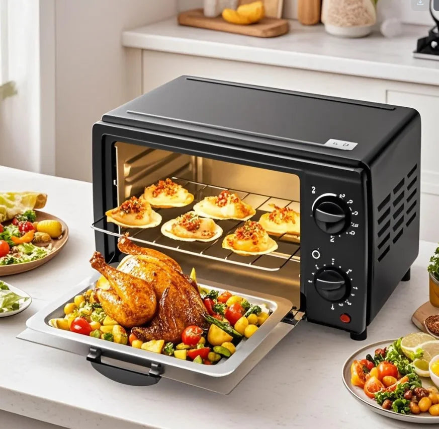700W 13L Mini-Heißluftfritteuse – Multifunktionaler Konvektionsbäcker