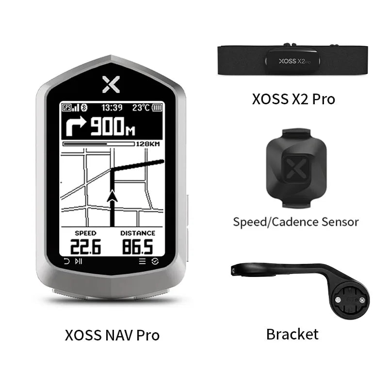 Xoss Nav Pro &ndash; Upgraded GPS Cycling Navigation Nav Pro Set F
