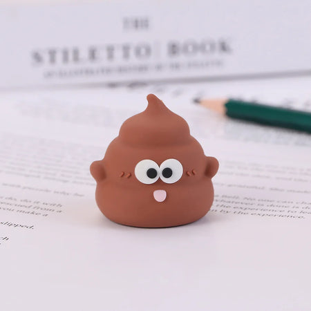 Cute Poop Pencil Sharpener for Elementary School Brown