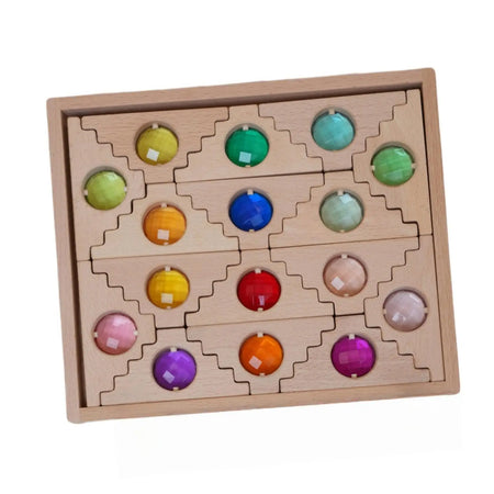 Cube Blocks Set | Sensory Training &amp; Educational Wooden Stacking Toy for Kids