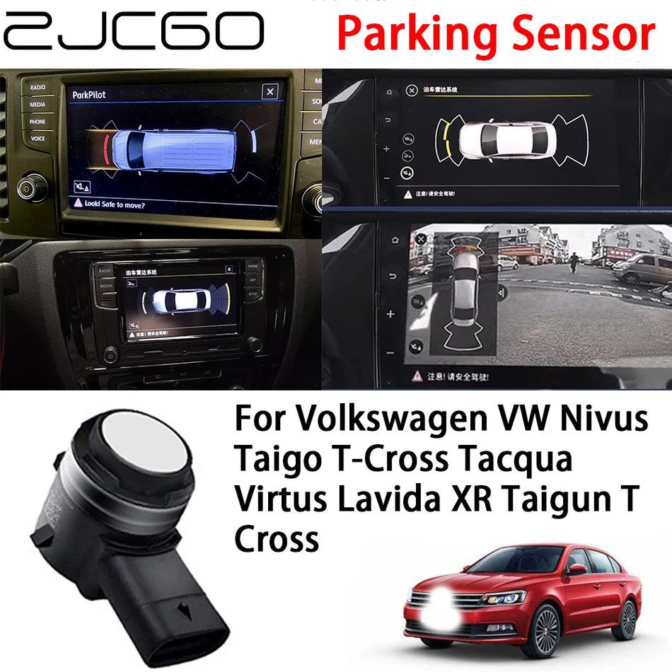 Parkavimo jutiklių sistema Volkswagen Nivus priekinėms ir galinėms radarams su keturiais jutikliais