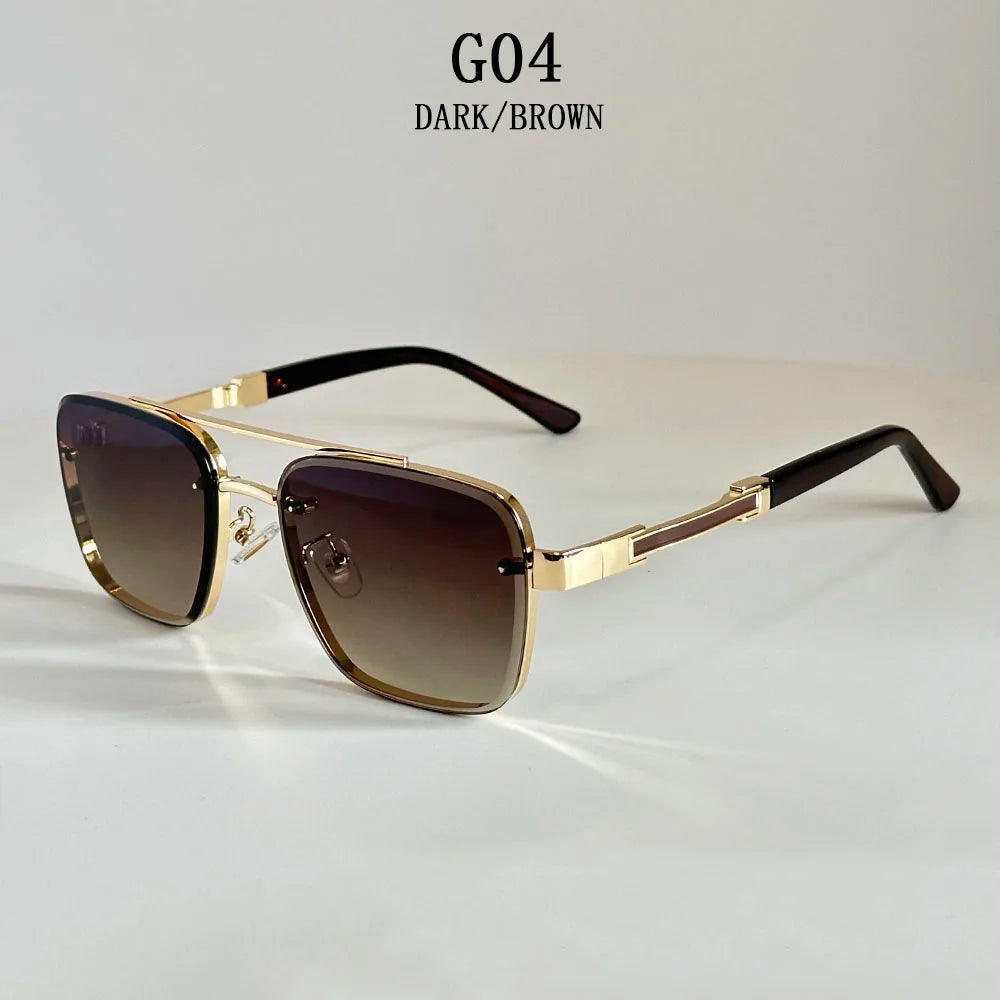 2025 New Square Sunglass &ndash; Vintage Anti UV Protection G04 / CHINA / As the picture