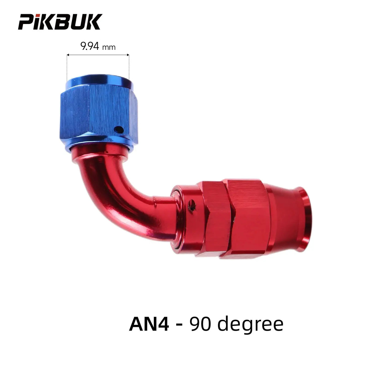 PIKBUK AN4 6 8 10 PTFE Fuel Oil Hose End Fitting 0/45/90/180 Degree Swivel Hose End Adapter Kit by InterCyprus Trading Ltd