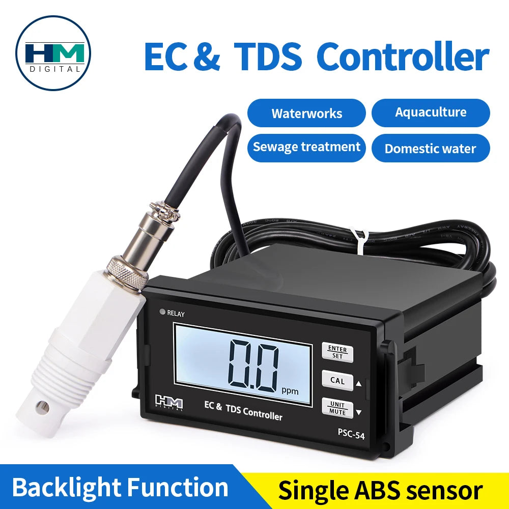 EC And TDS Monitor Controller Online Meter &ndash; Backlit LCD